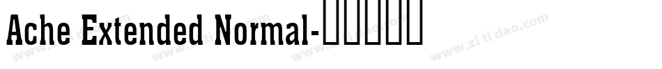 Ache Extended Normal字体转换